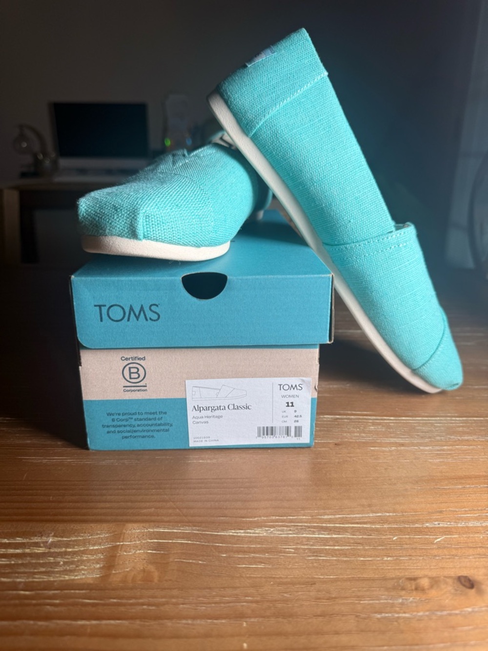 Toms Alpargata Classic Slip-On - Teal Canvas